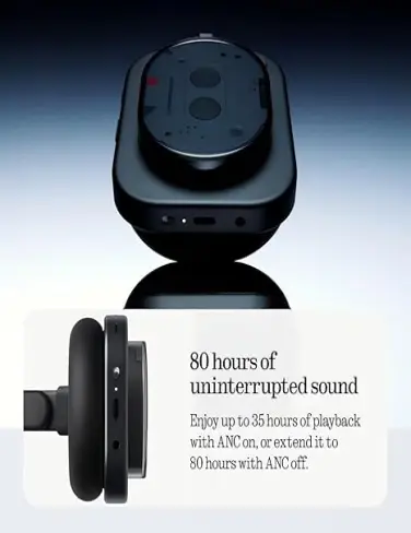 هدفون بی سیم ناتینگ مدل Headphone 1 با باتری ۱۰۴۰ میلی‌آمپر و نویز کنسلینگ--1