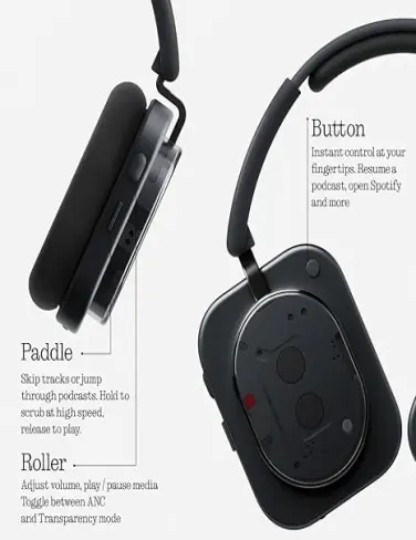 هدفون بی سیم ناتینگ مدل Headphone 1 با باتری ۱۰۴۰ میلی‌آمپر و نویز کنسلینگ--2