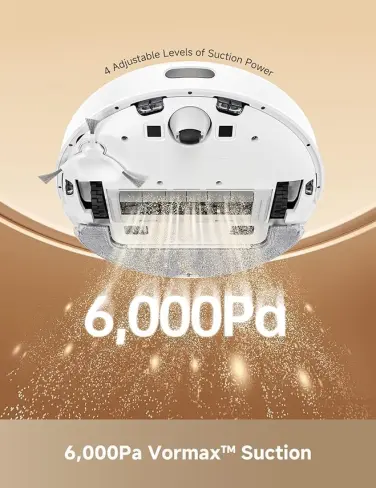 جارو رباتیک شیائومی مدل Dreame D10 Plus Gen 2 با قدرت مکش ۶۰۰۰ پاسکال و ناوبری LiDAR--4