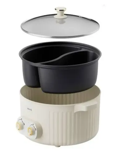 قابلمه برقی شیائومی مدل Deerma Multifunctional Electric Pot 6L DEM-DG50W--1