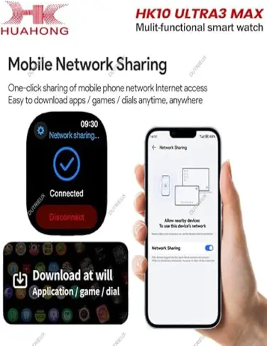 ساعت هوشمند ویرفیت مدل HK10 ultra3 max--1