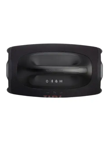 اسپیکر بلوتوثی قابل حمل جی‌بی‌ال مدل Boombox 4 با توان خروجی 210 وات، باتری 6700 میلی‌آمپر ساعت با پخش تا 28 ساعت، استاندارد ضدآب IP68، دستگیره حمل، فناوری AI Sound Boost و بلوتوث نسخه 5.4--4