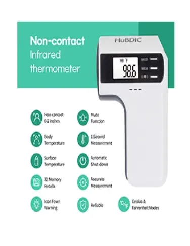 تب سنج دیجیتال پیشانی بدون تماس Hubdic Fs-300--2