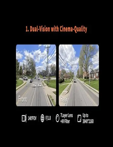 دوربین فیلم برداری خودرو سوِنتی مِی مدل 70maI Dash Cam 4K + GPS A800S--1