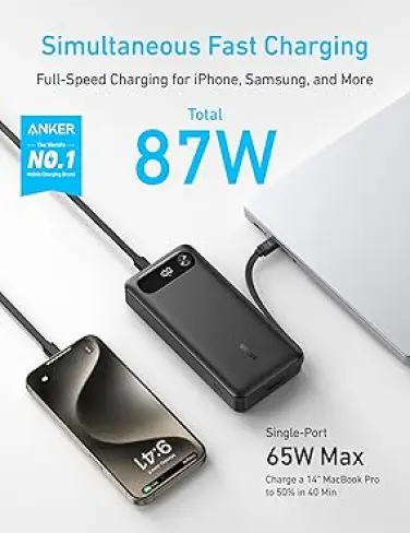 پاوربانک انکر مدل A1383 ظرفیت 20000 میلی آمپر ساعت--2