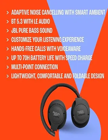 هدفون بلوتوثی جی بی ال مدل Tune 770 NC--2